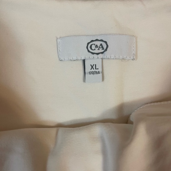 Womens Mini Skort Shorts Size XL (For L)Off White Silver Grommet Cotton Blend - Picture 5 of 9